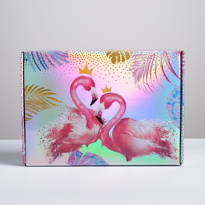 Коробка подарочная складная, упаковка, «Тропики», 30,5 х 22 х 9,5 см Коробка подарочная складная, упаковка, «Тропики», 30,5 х 22 х 9,5 см