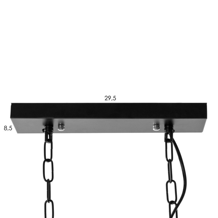 Светильник Светильник "Шате" 5хЕ27 40Вт черный 11х30-110 см