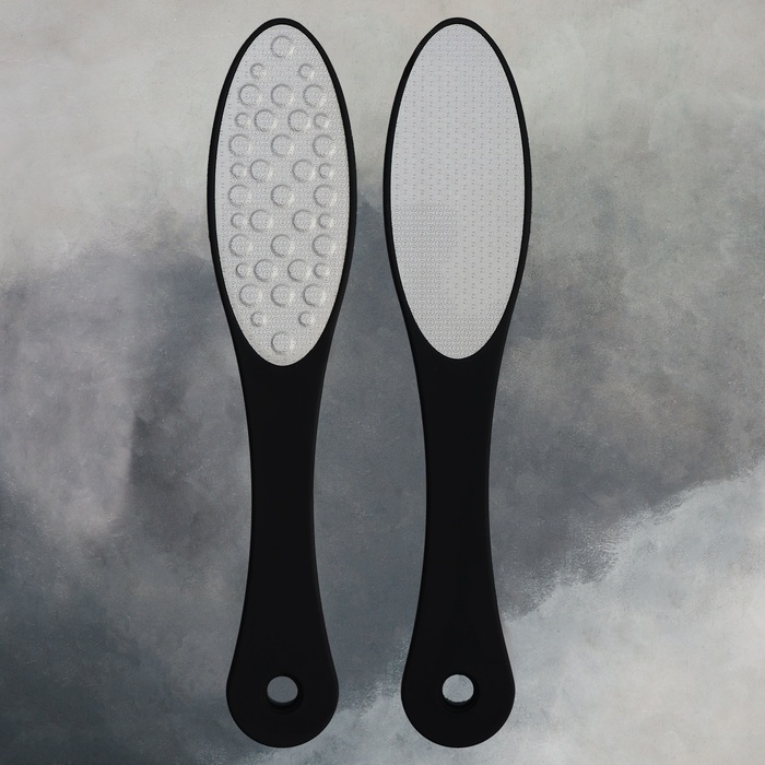 Пилка для ног, овальная, лазерная, двусторонняя, 21 см, цвет чёрный Пилка для ног, овальная, лазерная, двусторонняя, 21 см, цвет чёрный