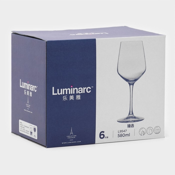 Бокал стеклянный для вина Luminarc VAL SURLOIRE, 580 мл, цвет прозрачный