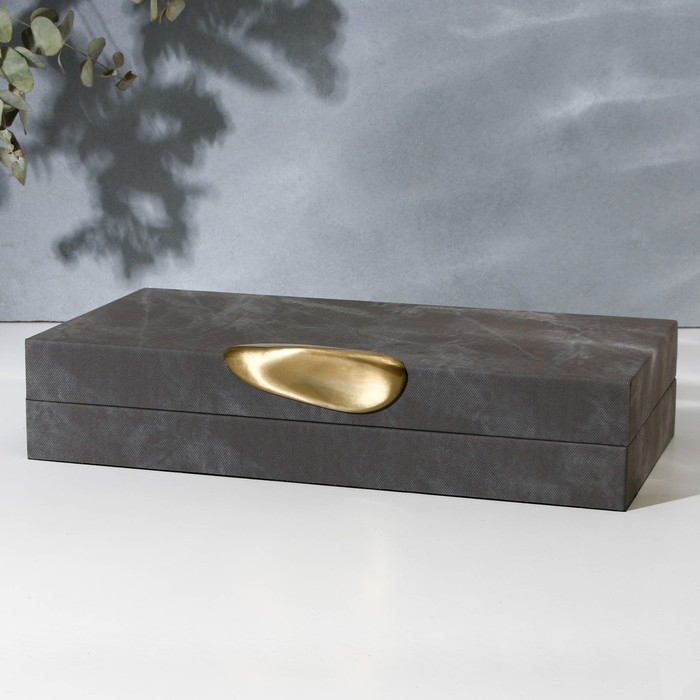 Шкатулка для украшений «Серый мрамор» экокожа, набор 2 шт. Шкатулка для украшений «Серый мрамор» экокожа, набор 2 шт.