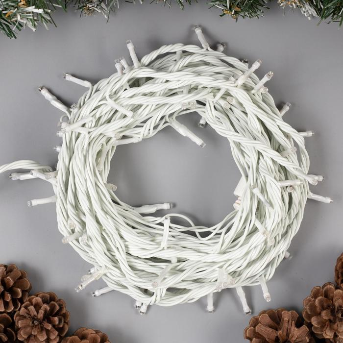 Гирлянда «Нить» 10 м, IP44, УМС, белая нить, 100 LED, свечение мульти, 220 В Гирлянда «Нить» 10 м, IP44, УМС, белая нить, 100 LED, свечение мульти, 220 В