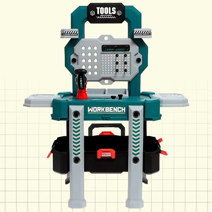 Игровой модуль 2 в 1 «Верстак», 78 элементов Игровой модуль 2 в 1 «Верстак», 78 элементов