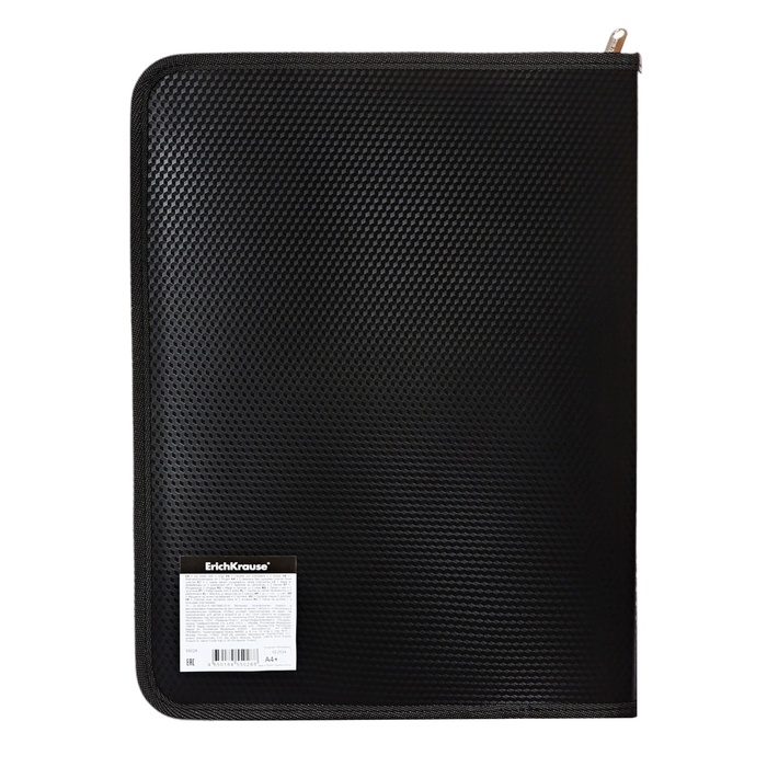 Папка А4+, 330 x 251 х 30 мм, молния вокруг, ErichKrause Папка А4+, 330 x 251 х 30 мм, молния вокруг, ErichKrause "Diamond Total", на кольцах, 550 мкм, тиснение, черная