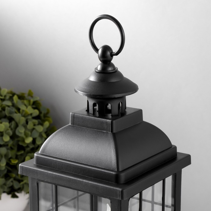 Ночник Ночник "Свечи" LED батарейки 3хААА (не в комплекте), черный 13х13х38 см, свечение желтое