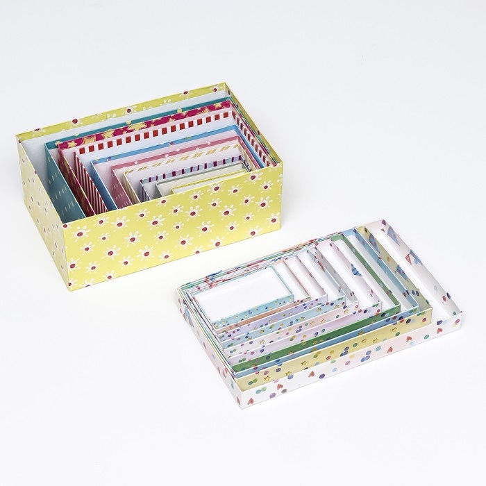 Набор коробок 10 в 1 Набор коробок 10 в 1 "Праздничное настроение", 30 х 19 х 11,5 - 12 х 6,5 х 4 см