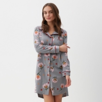 Платье-рубашка женское KAFTAN "Цветы" размер 40-42