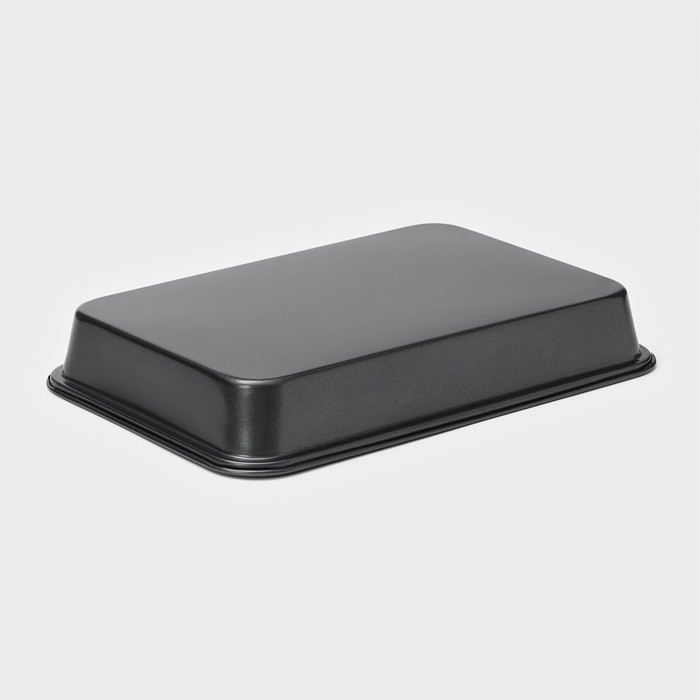 Набор противней Доляна &laquo;Жаклин&raquo;, 3 предмета: 34&times;24 см, 31.5&times;22 см, 30&times;20 см, антипригарное покрытие, цвет чёрный