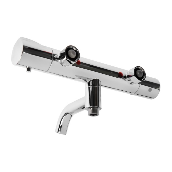 Смеситель для ванны Accoona A62305, двухвентильный, термостатический, душевой набор, хром