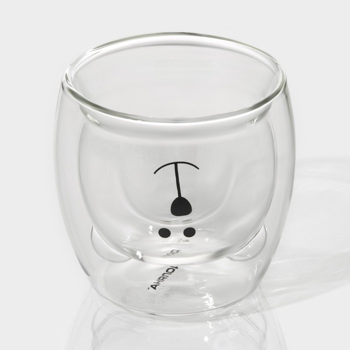 Стакан стеклянный на деревянной подставке Доляна «Вверх дном», 250 мл, 9×9 см Стакан стеклянный на деревянной подставке Доляна «Вверх дном», 250 мл, 9×9 см