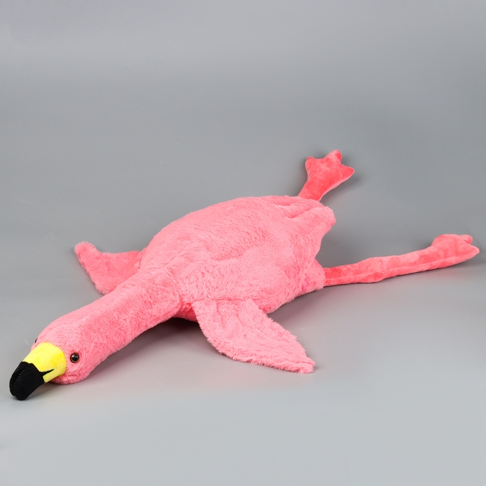 Мягкая игрушка «Фламинго» с пледом, 95 см, цвет розовый