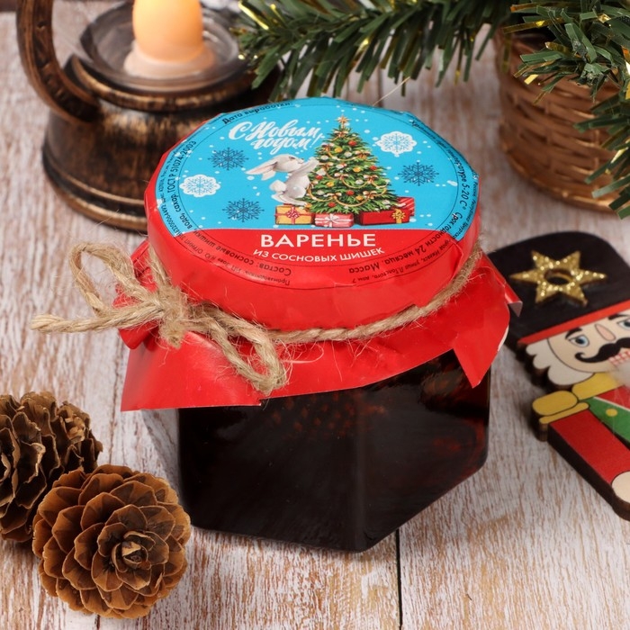 Варенье Варенье "Заяц с Ёлкой" из сосновой шишки, 100 мл
