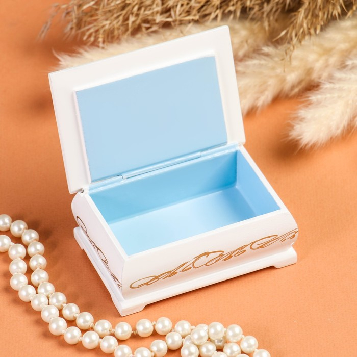 Шкатулка «Букет цветов в вазе», белая, 6×9 см, лаковая миниатюра Шкатулка «Букет цветов в вазе», белая, 6×9 см, лаковая миниатюра