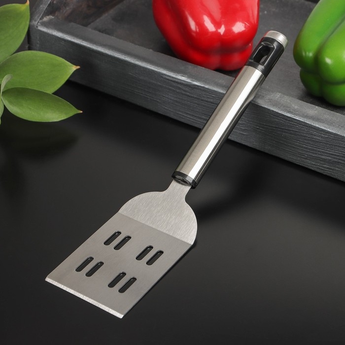 Лопатка Доляна Fargo, 21×5,5×2 см, нержавеющая сталь, цвет серебряный Лопатка Доляна Fargo, 21×5,5×2 см, нержавеющая сталь, цвет серебряный