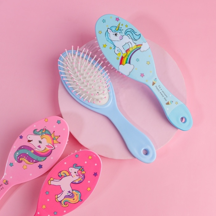 Расчёска массажная, 5,5 × 17,5 см, рисунок МИКС Расчёска массажная, 5,5 × 17,5 см, рисунок МИКС