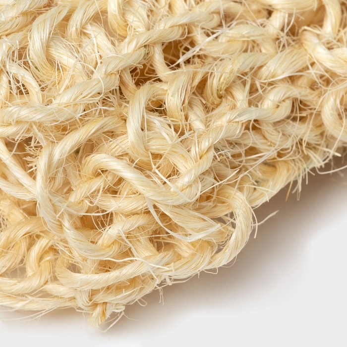 Мочалка-варежка Доляна, 20×15 см, жёсткая, сизаль Мочалка-варежка Доляна, 20×15 см, жёсткая, сизаль