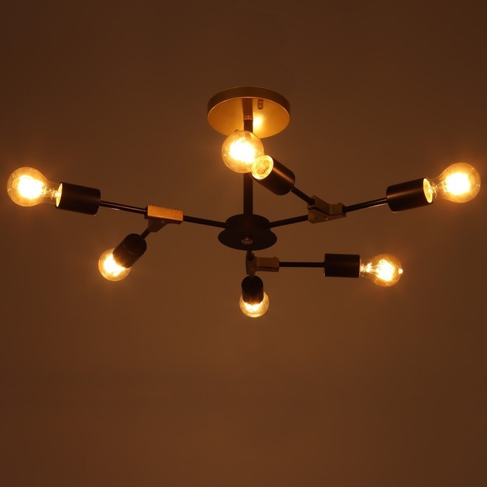 Люстра 2427/6 E27 40Вт черно-бронзовый 61х61х25,5 см BayerLux