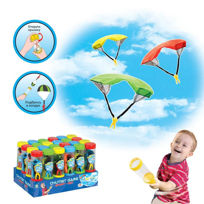 Фигурка солдатика «Парашютист», с запуском, МИКС Фигурка солдатика «Парашютист», с запуском, МИКС