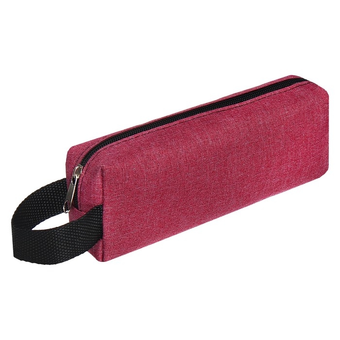 Пенал школьный на молнии Calligrata, бордовый Пенал школьный на молнии Calligrata, бордовый