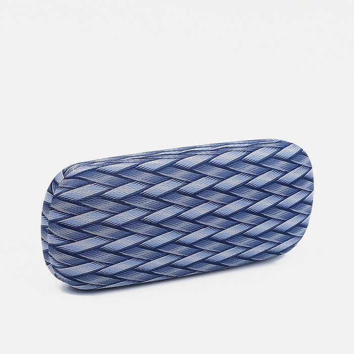 Футляр для очков на хлопушке, длина 16 см, цвет синий Футляр для очков на хлопушке, длина 16 см, цвет синий