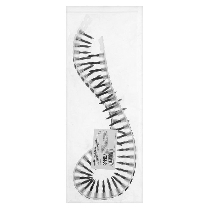 Лента с саморезами ТУНДРА, для насадки на шуруповерт, 50 саморезов, 3.5 х 25 мм Лента с саморезами ТУНДРА, для насадки на шуруповерт, 50 саморезов, 3.5 х 25 мм