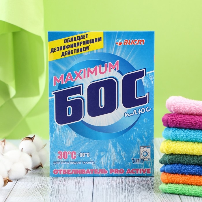 Отбеливатель  Отбеливатель "Аист" "Бос-плюс" Maximum, порошок, для тканей, 600 г