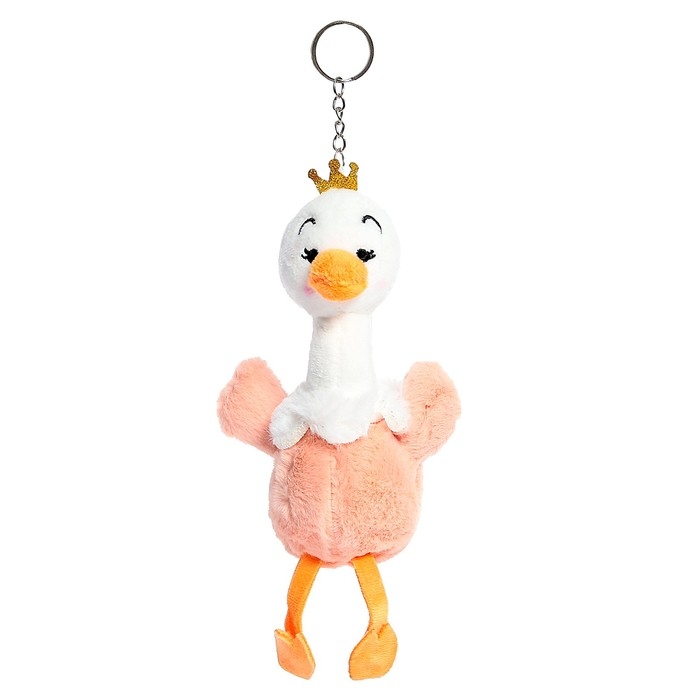 Мягкая игрушка «Лебедь», на брелоке, цвета МИКС Мягкая игрушка «Лебедь», на брелоке, цвета МИКС