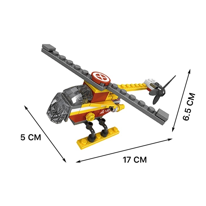 Конструктор «Воздушный транспорт», 3 варианта сборки, 52 детали Конструктор «Воздушный транспорт», 3 варианта сборки, 52 детали