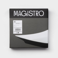 Набор тарелок керамических Magistro Matt black, 15×2 см, 2 шт