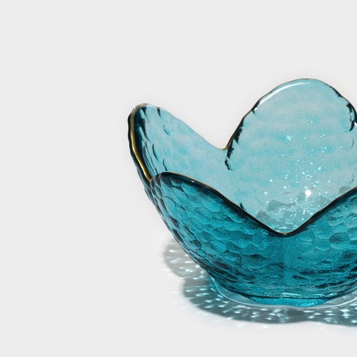 Миска стеклянная фигурная «Цветок», 60 мл, 9×4 см Миска стеклянная фигурная «Цветок», 60 мл, 9×4 см