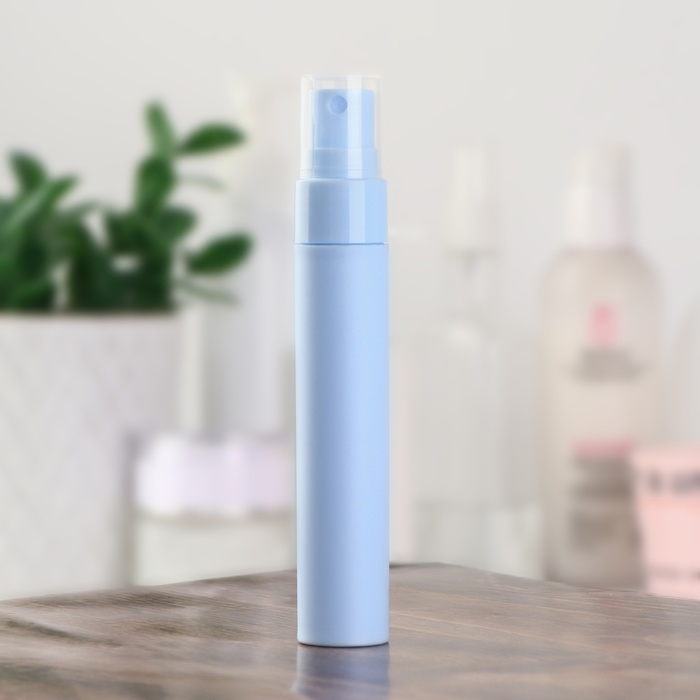Бутылочка для хранения, с распылителем, 20 мл, цвет голубой