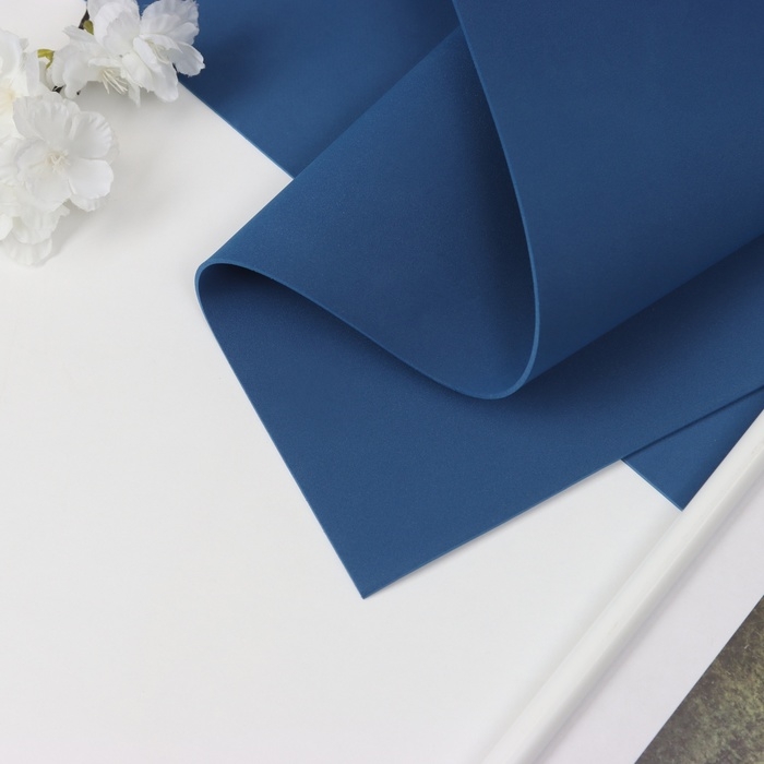 Фоамиран иранский 2 мм (Нэви/158) 60х70 см Фоамиран иранский 2 мм (Нэви/158) 60х70 см