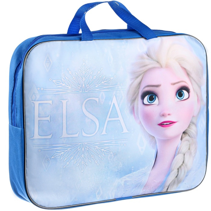 Папка с ручками текстильная А4, 350х270х100 мм, Холодное сердце Папка с ручками текстильная А4, 350х270х100 мм, Холодное сердце