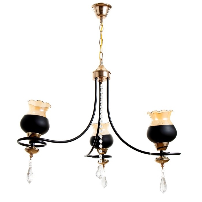 Люстра Люстра "Лира" 3хЕ27 40Вт черный 60х60х85 см BayerLux