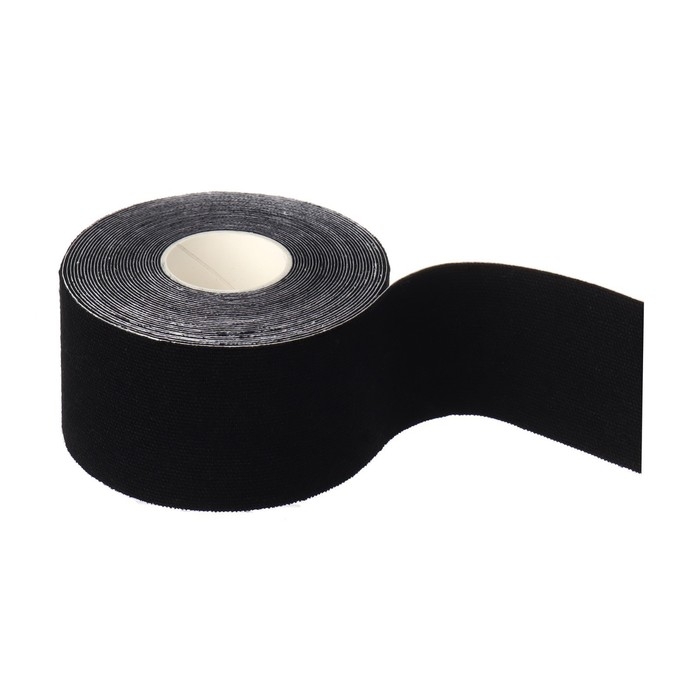 Кинезио - тейп, 3,8 см × 5 м, цвет чёрный Кинезио - тейп, 3,8 см × 5 м, цвет чёрный