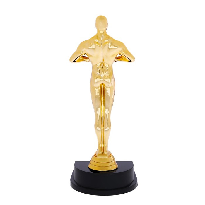 Наградная фигура мужская, «Оскар», подставка пластик черная, 24 х 8,8 х 8,8 см. Наградная фигура мужская, «Оскар», подставка пластик черная, 24 х 8,8 х 8,8 см.