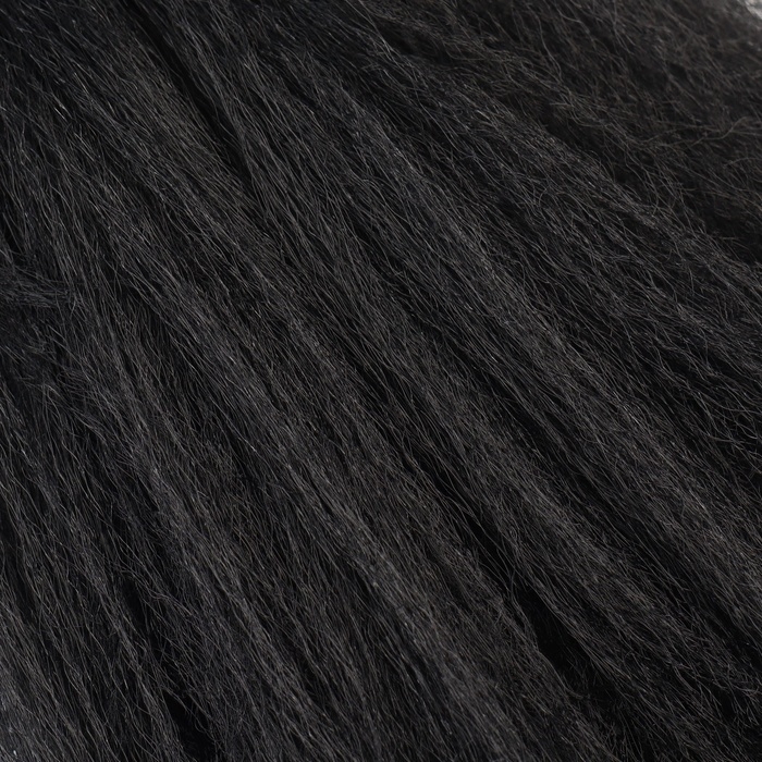 ZUMBA Канекалон однотонный, гофрированный, 60 см, 100 гр, цвет чёрный(#AY2)