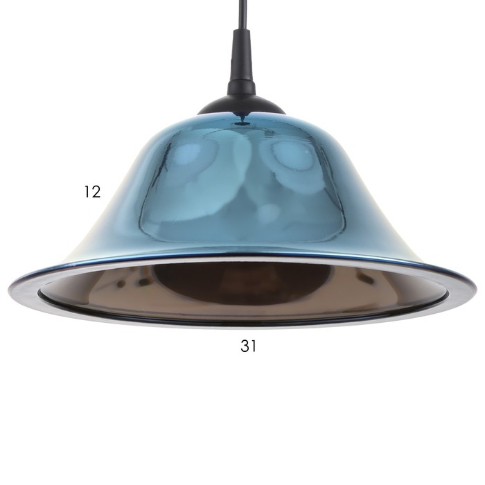 Светильник BayerLux Эльвира 1хЕ27 синяя радуга 30х30х12см Светильник BayerLux Эльвира 1хЕ27 синяя радуга 30х30х12см