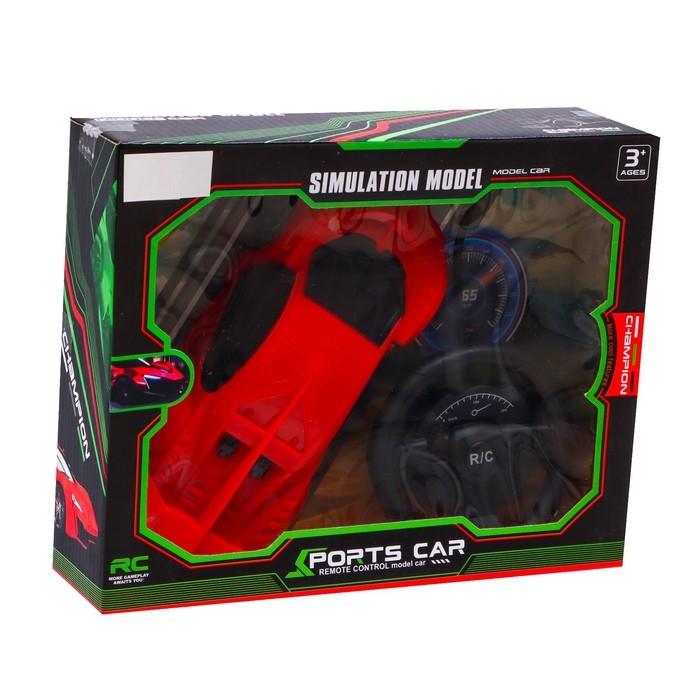 Машина радиоуправляемая «Купе», работает от батареек, цвет красный Машина радиоуправляемая «Купе», работает от батареек, цвет красный