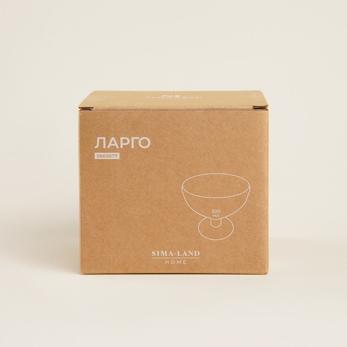 Креманка стеклянная SL Home «Ларго», 300 мл, 12×10 см, цвет прозрачный Креманка стеклянная SL Home «Ларго», 300 мл, 12×10 см, цвет прозрачный