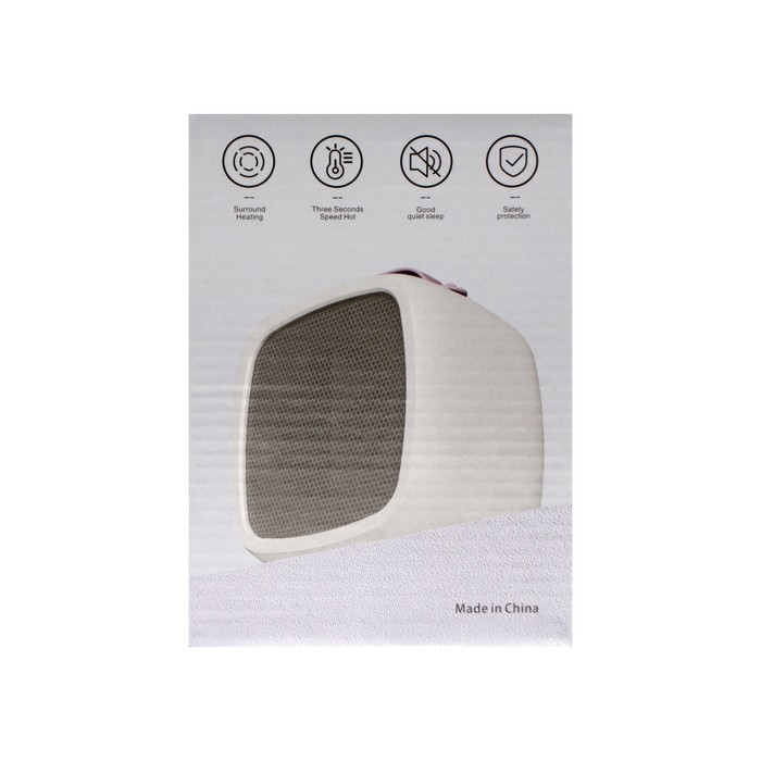 Мини тепловентилятор настольный LTO-01, 500Вт, 4м2, от сети, белый Мини тепловентилятор настольный LTO-01, 500Вт, 4м2, от сети, белый