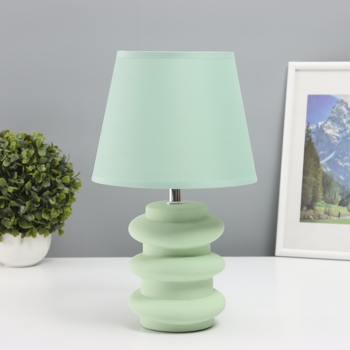 Лампа настольная Лампа настольная "Цзяо" 1х40Вт Е14 зеленый 19,5х19,5х35,5см