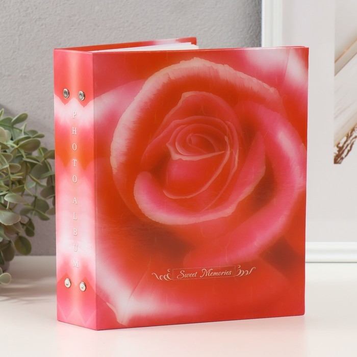 Фотоальбом на 200 фото 10х15 см Фотоальбом на 200 фото 10х15 см "Розы Красная"