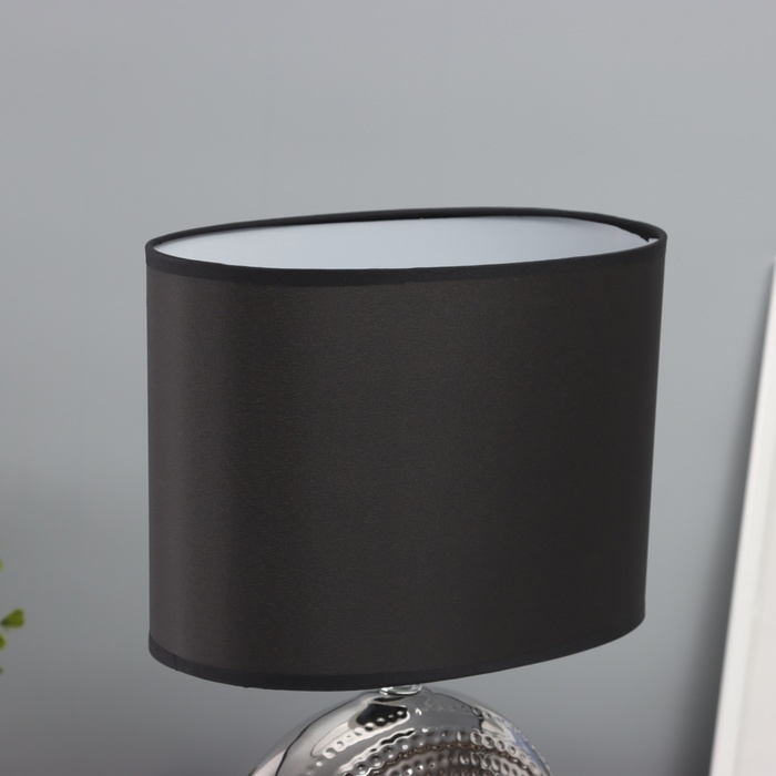 Лампа настольная 7515121TL/1 E27 40Вт серебро 24,5х24,5х37 см