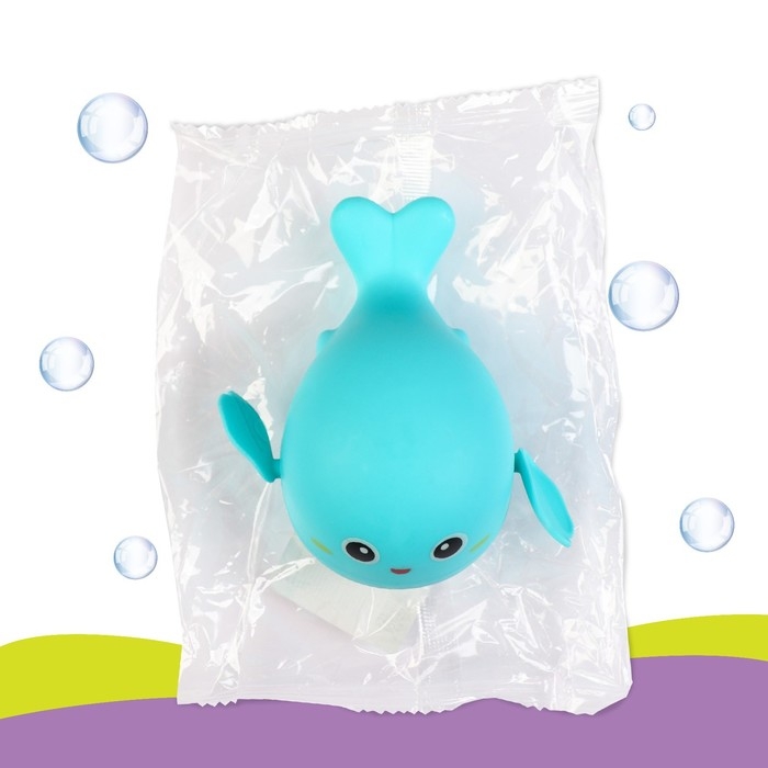 Заводная игрушка для ванны &laquo;Китенок&raquo;, цвет голубой/синий