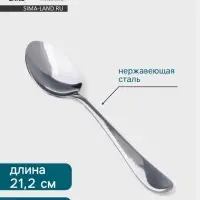 Столовая ложка Hanna Kn&ouml;vell Hertel, 21.2 см, толщина 3 мм, нержавеющая сталь, серебристая