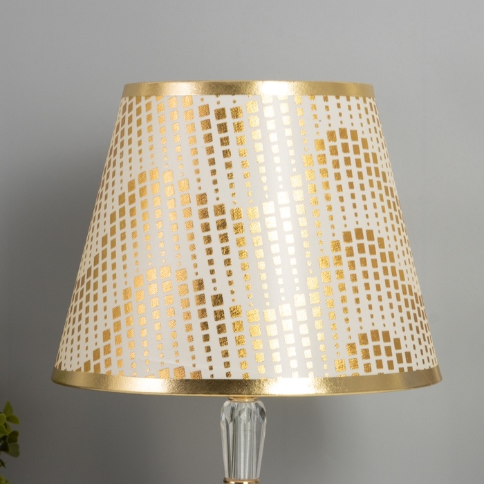 Лампа настольная Лампа настольная "Атомик" 1х40Вт Е27+подсветка LED 5Вт золото 25х25х38см