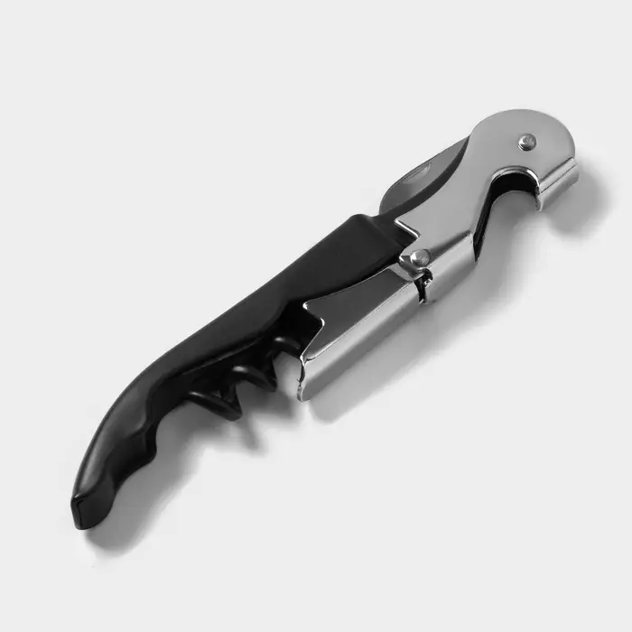 Набор для вина на 2 бутылки Доляна &laquo;Премьер&raquo;, 4 предмета: штопор, пробка, воронка, кольцо