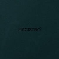 Блюдо фарфоровое для подачи с деревянной ручкой Magistro, 15×15 см, цвет зелёный