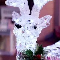 Фигура светодиодная «Олень», 70 см, 100LED, 220V, БЕЛЫЙ